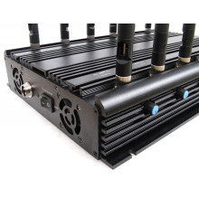 12 Bands Desttop Jammer for All 2g 3G 4G Cellphone, Car Remote Control, VHF/UHF Radio, GPS, Wi-Fi Jammer, Lojack Jammer